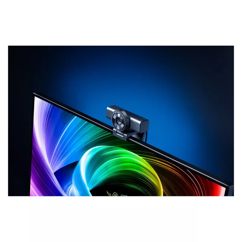 Razer Kiyo V2 X Webcam, 1440p @ 60 FPS, Autofocus, Weitwinkel - black