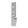 Bathroom cabinet NEL IV 31x30x174 cm, matte white