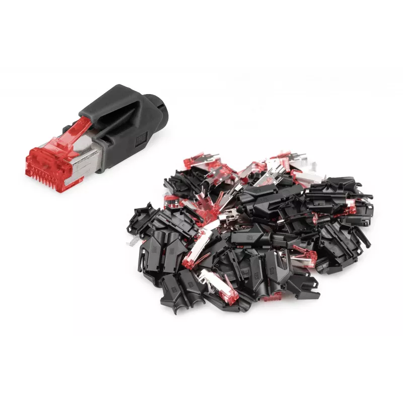 Digitus Hirose Modular Plug CAT 6 TM 21 10 pieces RJ-45 Male Black Red