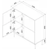 Cama 4D chest of drawers TRESSE 100x40x110 matte green