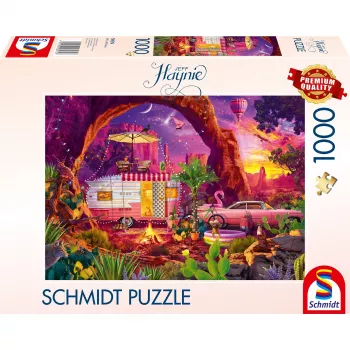 Jigsaw Puzzle schmidt spiele Jeff Haynie — Camping Paradise in the Desert, 1000 pieces, MPN 58574