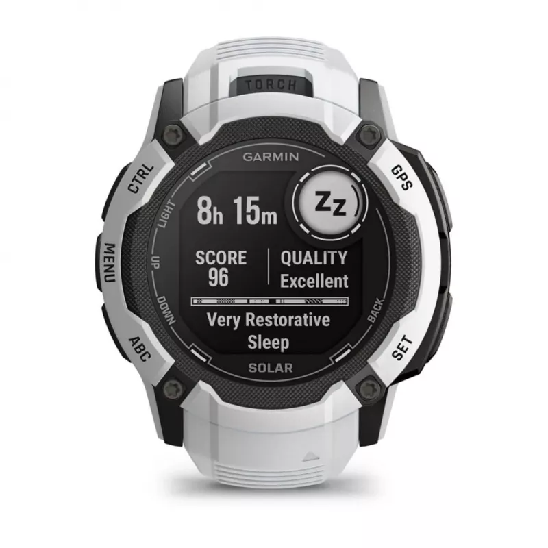 Garmin Instinct 2X Solar 2.79 cm (1.1) MIP 50 mm Digital 176 x 176 pixels Touchscreen White GPS (satellite)