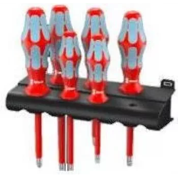 Wera VDE Screwdriver-Set 6-piece 3165 i/6 Slotted, Phillips Pozidriv (05022745001)