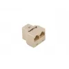 Lanberg AD-RJ45-2RJ45-OU network splitter Beige