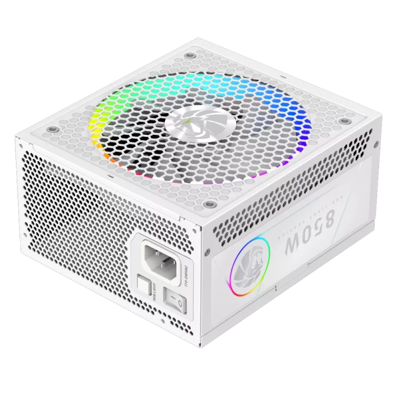 Gamemax Power Supply, 80 PLUS, Gold | RGB 850G WH | 850 W