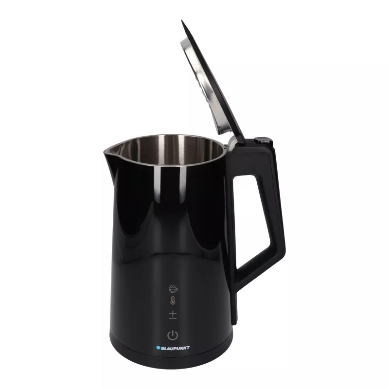Electric kettle BLAUPUNKT EKD601, 1.7 L, 2200 W, adjustable 40–100 °C, black, stainless steel