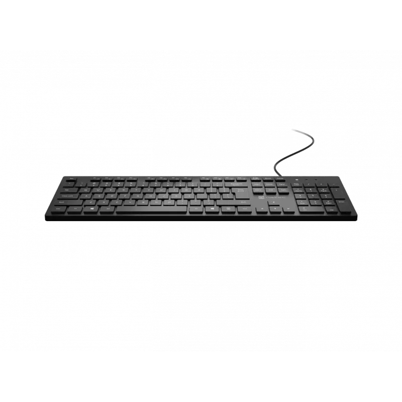 Wired slim multimedia keyboard NATEC HERRING — black, low-profile layout, multimedia keys