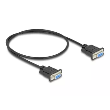DeLOCK 86822 Serial Cable Black 0.5 m DB-9