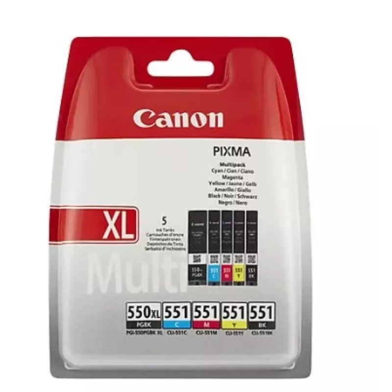 CANON PGI-550XL/CLI-551 BCMYB MULTI Ink Cartridge