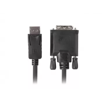 Video cable adapter LANBERG DisplayPort to DVI-D CA-DPDV-10CU-0018-BK, 1.8 m, black