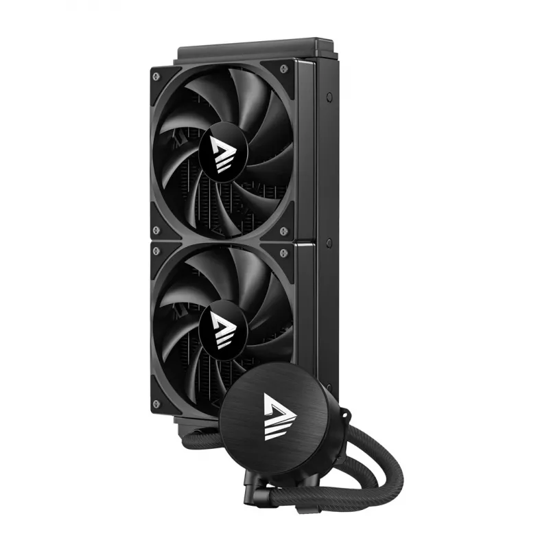 Liquid cooling kit SAVIO NOX 240 mm — 240mm radiator, 2×120mm fans, aluminum radiator, copper base plate, supports LGA 2011/2011-v3/2066/1200/115x/775