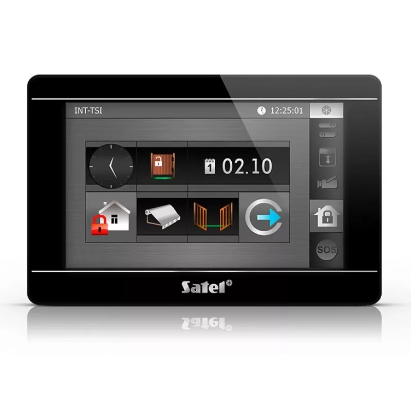 Touchscreen keypad SATEL INT-TSI-B 7-inch LCD wall-mounted control panel for security systems