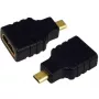 Cable Gender Changer HDMI D to HDMI A LogiLink AH0010 Black