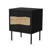 Cama INSERTO bedside cabinet, 2 pcs, 50x40x61.5 cm, black + LED
