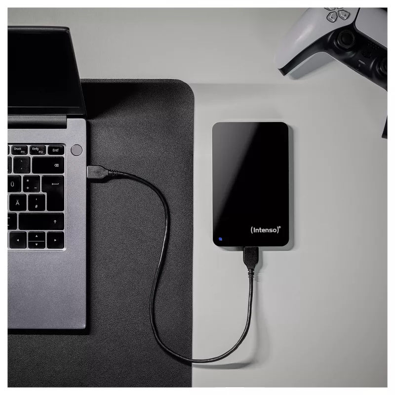 Portable Hard Drive 1 TB refurbished, external hard drive (black)