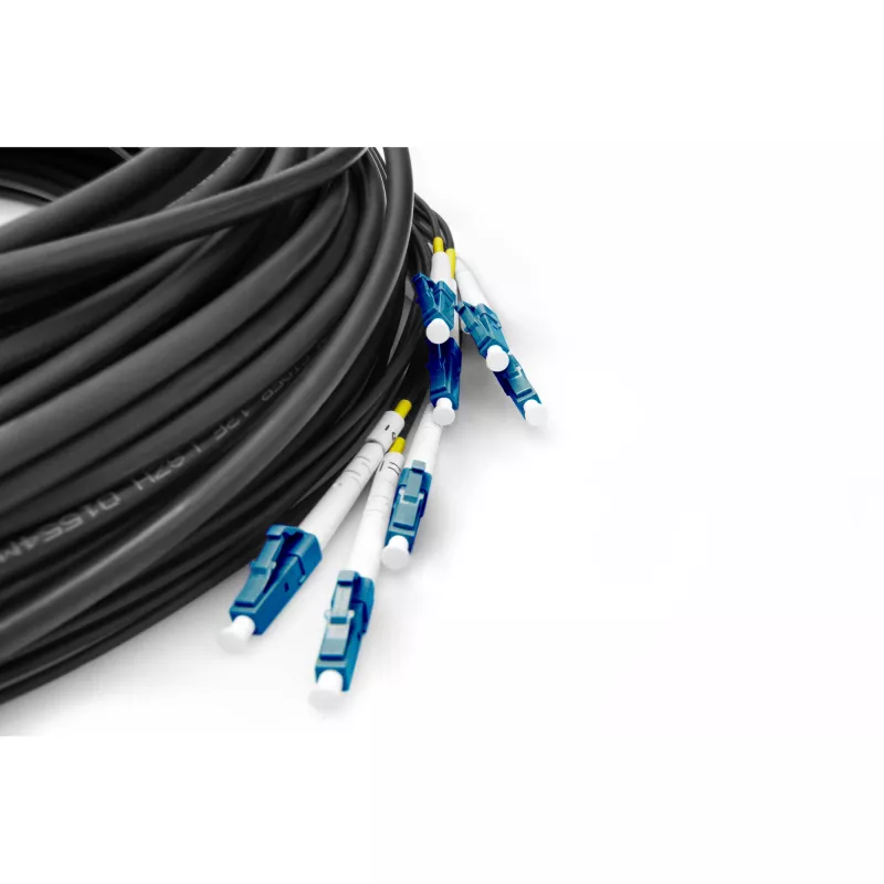 Digitus Pre-assembled Fiberglass Universal Breakout Cable Single Mode OS2 8 Fibers LC/UPC 75m