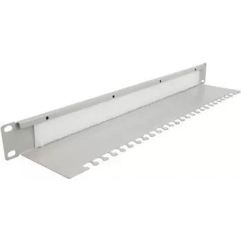 Cable management panel DeLOCK 19 inch Cable Management Brush Strip 1U grey