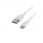Cable PVC USB-C to USB-A 15 cm White