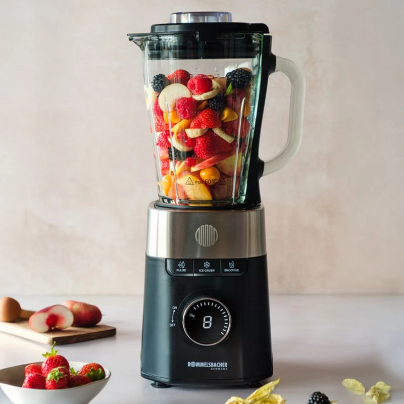 Stand mixer Rommelsbacher MX 1260 — 1200 W, 1.5 L, black/stainless steel