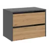 Closed shoe organizer top e shop MODO ANT/ART — Anthracite and Oak, particle board