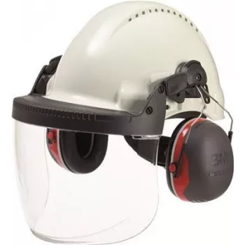 Face visor 3M Peltor 5F-1 clear polycarbonate — full-face protection, anti-scratch