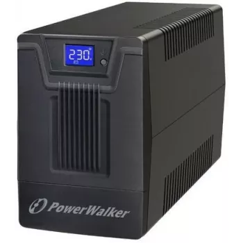 Uninterruptible Power Supply PowerWalker VI 800 SCL FR — Line‑Interactive UPS 0.8 kVA (480 W), 2 Type E outlets, USB, RJ-45/RJ-11, 12V 9Ah battery, tower, black