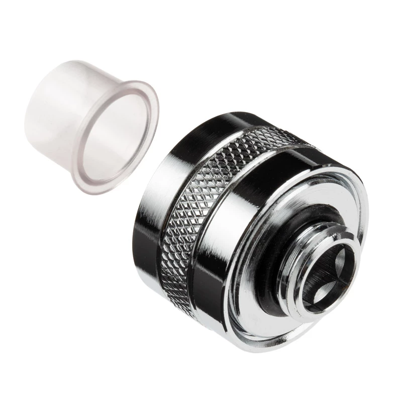 Alphacool Eiszapfen Pro Connector 16mm Hardtube Fitting G1/4, 6-Pack - chrome