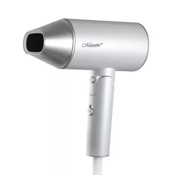 Hair dryer Maestro MR-213 2100W folding handle, 2 speeds, cool shot, double-walled concentrator, silver