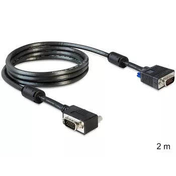 SVGA Cable DeLOCK 83173 2m VGA D-Sub Black