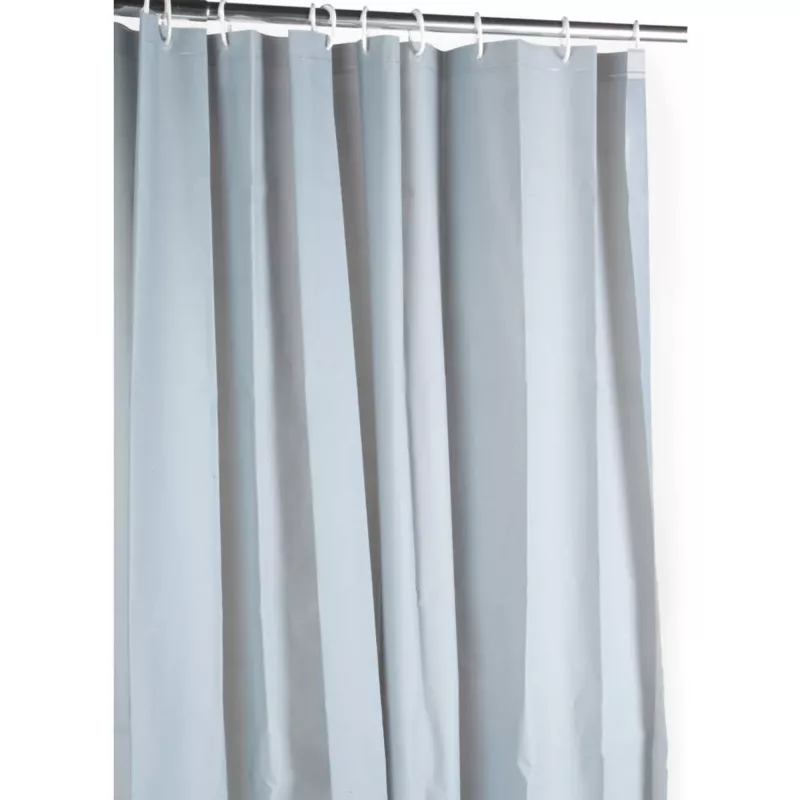 Shower curtain Beldray LA028268LGRYUFFEU7 Antibac Gray – antibacterial bathroom curtain, standard size
