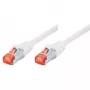 Tecline exertis Connect - Patch-Cable - RJ-45 (M) to RJ-45 (M) - 5 m - SSTP-Cable - CAT 6 - Halogen-Free - White (71505W)