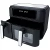 Dual Air Fryer HF 9500 DUO (black, 2.400 Watt, 2 baskets 6 L + 3.5 L)