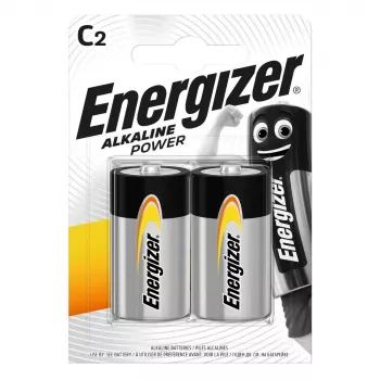 Energizer C Alkaline Power Batteries, 2 Pack