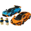 Construction toy LEGO Speed Champions set 77238 — Lamborghini Revuelto & Huracán STO, 607 pieces, 2 minifigures, recommended age 10+