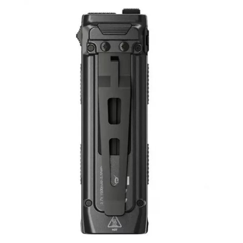 Hand flashlight Nitecore EDC23 — compact USB-rechargeable black, IP54 water/dust resistant, two LEDs, built-in battery, 0.101 kg