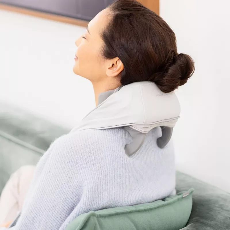 Neck massager Medisana NM 990, battery-powered, 24 W, heat function, 3 speeds, 2 programs, grey