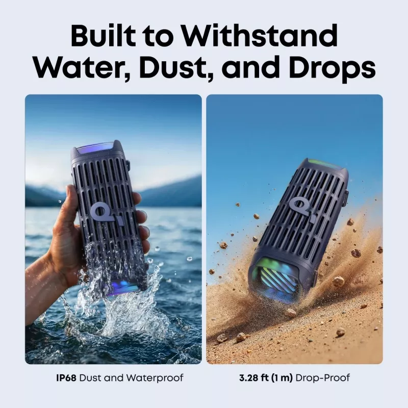 Portable Bluetooth speaker Anker Soundcore Boom 3i — 50W, waterproof, battery-powered
