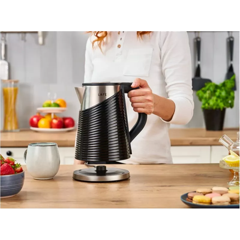 Electric kettle LAFE 1.8L 2200W Elegant Black