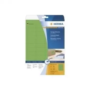 Self-adhesive printer label HERMA Coloured Labels A4 45.7x21.2 mm green paper matt 960 pcs