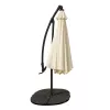 Black Forest Garden Umbrella with Side Panels, Large 3m Beige Cantilever