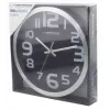 Wall clock Esperanza EHC013K Zurich Black Quartz Oval 25 cm, aluminum frame, 4 cm thick