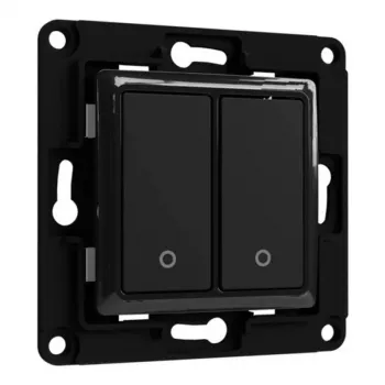 Light Switch Shelly Wall Switch 2 Black Control Buttons Compatibility Shelly 2.5