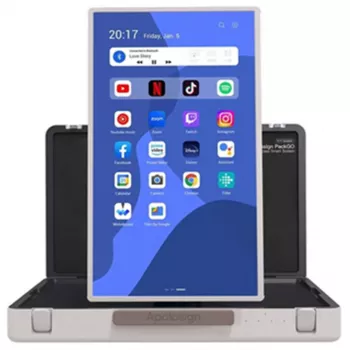 ALLNET Presentation Suitcase High Performance Display 27 inch. Android 13. RK3588. HDMI In. Carry Case