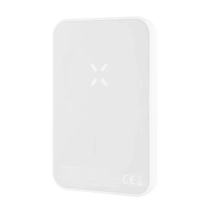 Portable power bank FIXED FIXZENM-6-WH — 6000 mAh, USB-C fast charging, white