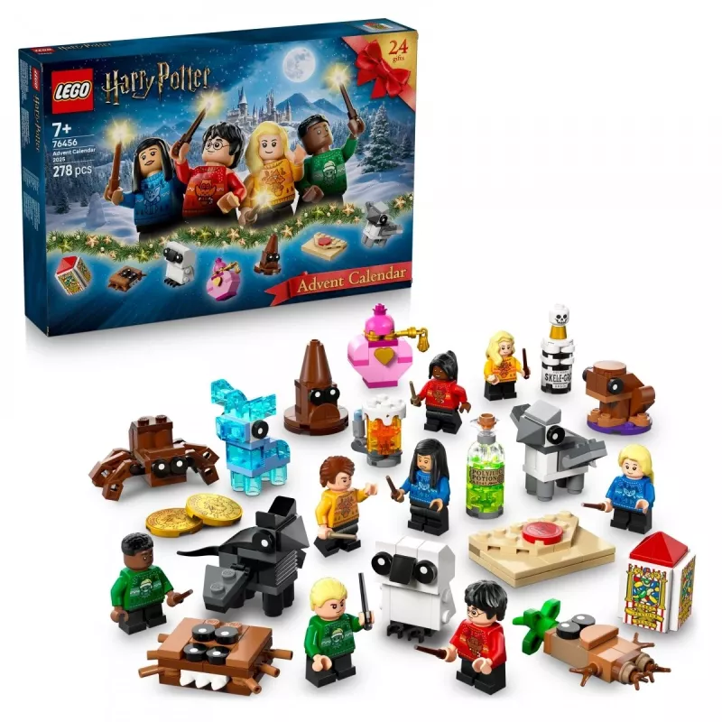 Construction toy LEGO Harry Potter Advent Calendar 2025 set 76456 — 278 pieces, 8 minifigures, age 7+
