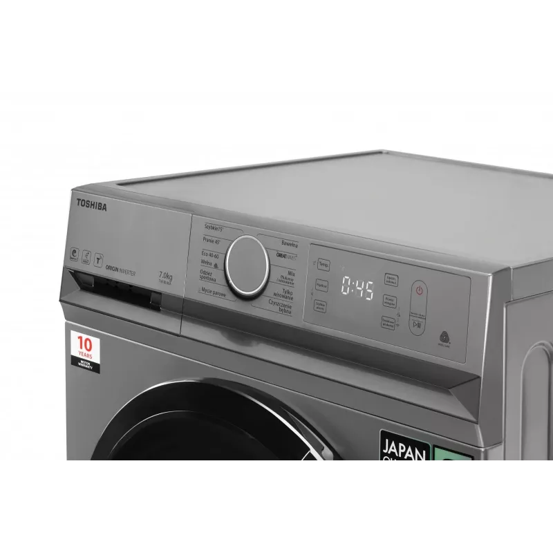Slim washing machine Toshiba TW-BL80A2PL(SS), 8 kg