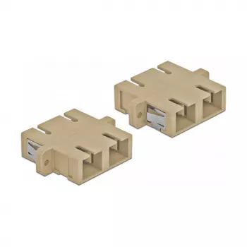 Fibre optic adapter DELOCK SC female–female beige, pack of 4 (model 85996)