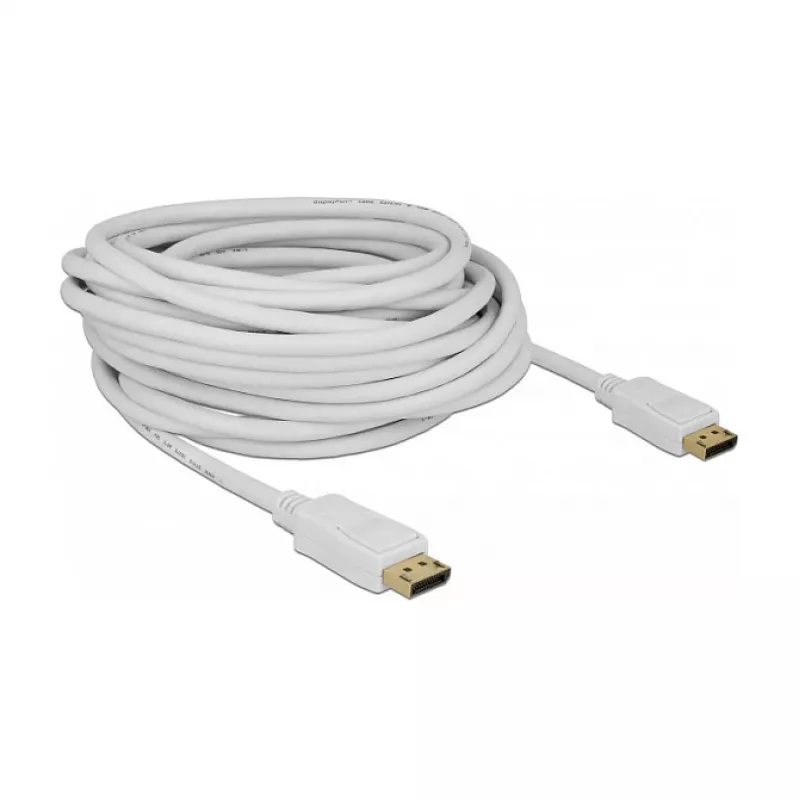 DisplayPort cable DeLOCK 84863 10 m White