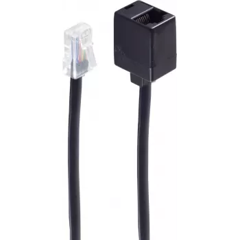 telephone cable ShiverPeaks BS70226-8/8 6 m Black