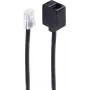 telephone cable ShiverPeaks BS70226-8/8 6 m Black